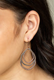 Canyon Casual - Copper Paparazzi Earrings