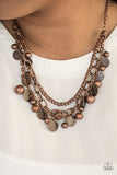 Cast Away Treasure  - Copper Paparazzi Necklace