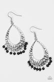 Casually Cancun - Black Paparazzi Earrings