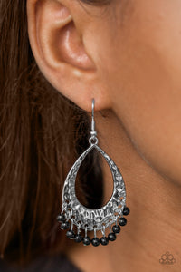 Casually Cancun - Black Paparazzi Earrings