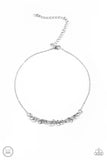 Cat Got Your Tongue - Silver Paparazzi Choker Necklace