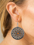 Catch a Chill - Orange Paparazzi Earrings