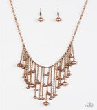 Catwalk Champ - Copper Paparazzi Necklace