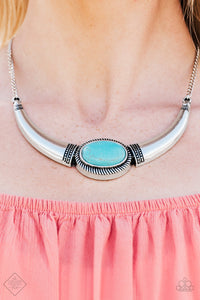 Cause a Steer - Blue Paparazzi Necklace