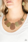 Cave The Day Multi - Copper Brass Paparazzi Necklace