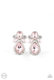 Celebrity Crowd - Pink Clip-on Paparazzi Earrings