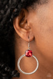 Cheers to Happily Ever After - Red Paparazzi Earrings