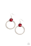 Cheers to Happily Ever After - Red Paparazzi Earrings