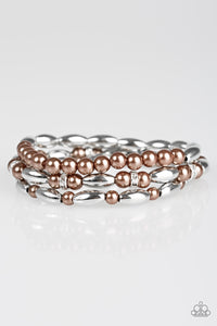 Chic Contender - Brown Paparazzi Bracelet