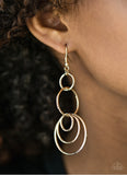 Chic Circles - Gold Paparazzi Earrings