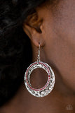 Cinematic Shimmer - Red Paparazzi Earrings