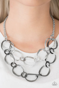 Circus Chic Multi - Gunmetal Paparazzi Necklace