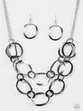 Circus Chic Multi - Gunmetal Paparazzi Necklace