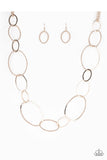 City Circuit - Rose Gold Paparazzi Necklace