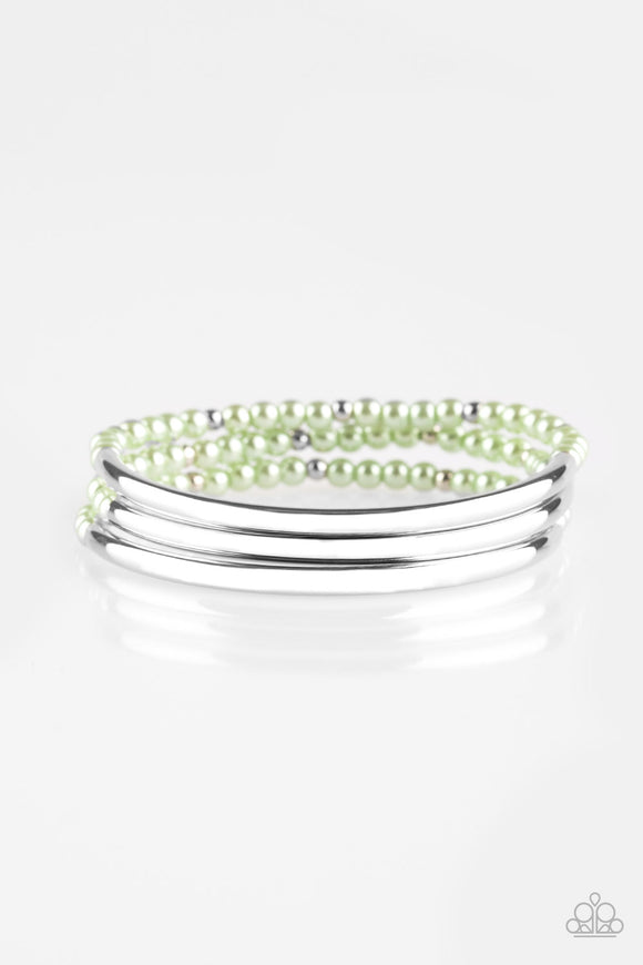 City Pretty - Green Paparazzi Bracelet