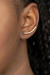 Climb On - Gold Paparazzi Earrings