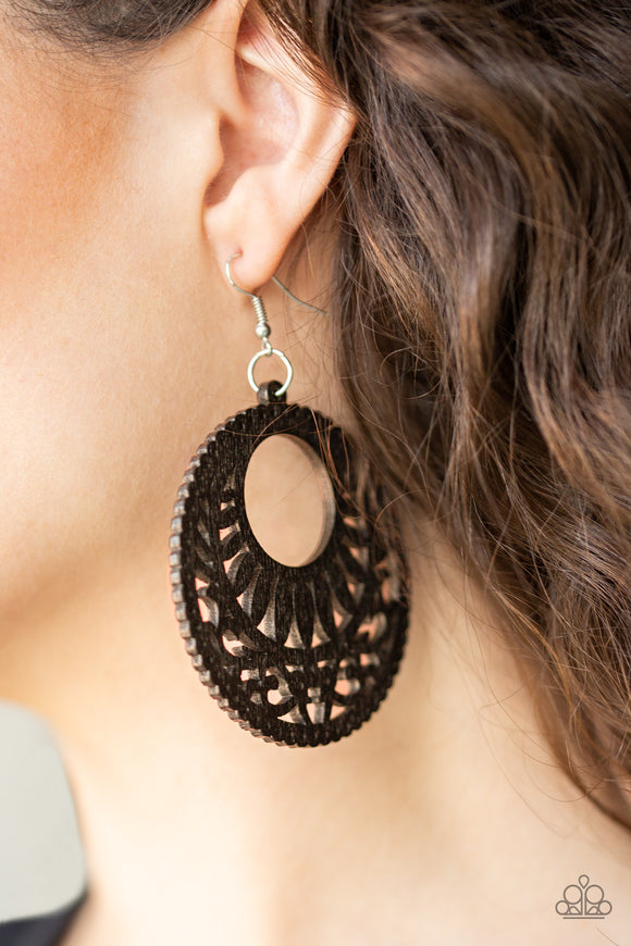 Coachella Cabana - Brown Paparazzi Earrings