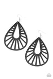 Coachella Chill - Black Paparazzi Earrings