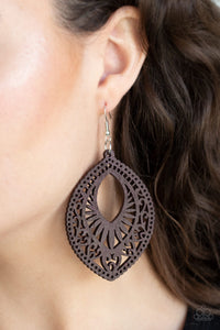 Coachella Gardens - Brown Paparazzi Earrings