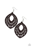 Coachella Gardens - Brown Paparazzi Earrings