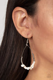 Come Out of Your SHALE - White Paparazzi Earrings