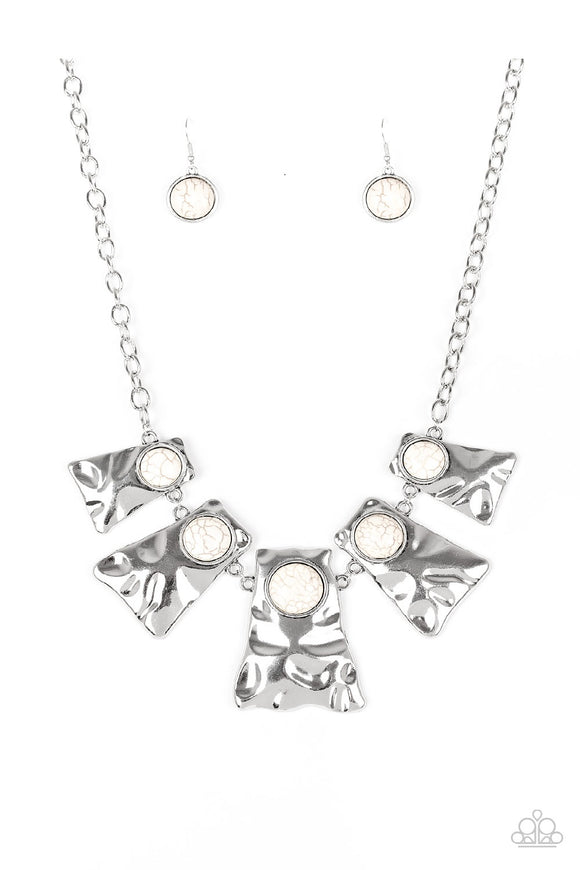 Cougar - White Paparazzi Necklace