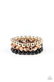 Courageously Couture Multi - Black Paparazzi Bracelet