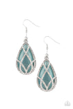 Crawling With Couture - Blue Paparazzi Earrings