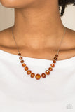 Crystal Carriages - Brown Paparazzi Necklace