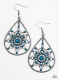 Daffodil Dreams - Blue Paparazzi Earrings