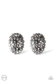 Daring Dazzle - Black Clip-on Paparazzi Earrings