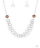 Daring Diva - Brown Paparazzi Necklace