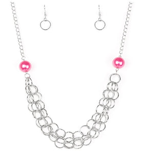 Daring Diva - Pink Paparazzi Necklace