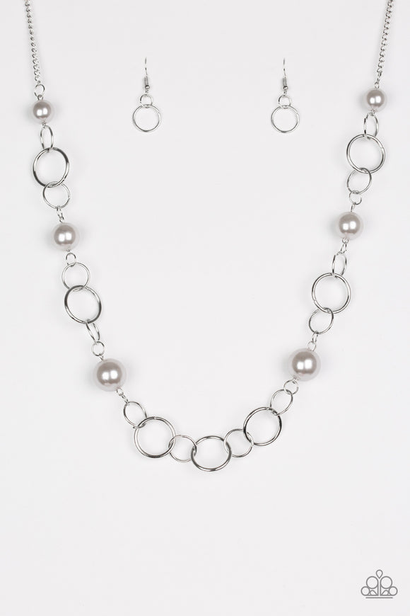 Darling Duchess - Silver Paparazzi Necklace