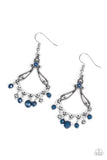 Dazzling Date Night - Blue Paparazzi Earrings