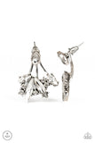 Deco Dynamite - White Bling Paparazzi Earrings