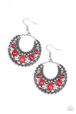 Desert Springs - Red Paparazzi Earrings