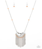 Desert Trance - Orange Paparazzi Necklace