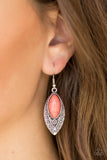 Desert Garden - Orange Paparazzi Earrings