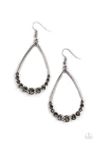 Dipped In Diamonds - Silver Paparazzi Earrings