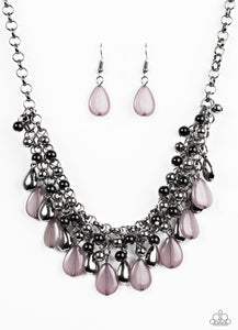 Diva Attitude - Gunmetal Paparazzi Necklace