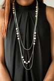 Diva Dilemma Pearls - White Paparazzi Necklace