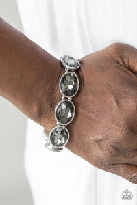 Diva in Disguise - Silver/Black Paparazzi Bracelet