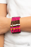 Dive into Maldives - Pink Paparazzi Bracelet