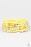 Do The Hustle - Yellow Paparazzi Bracelet