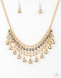 Don't Forget to Boss - Gold Paparazzi Necklace