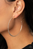 Don't Lose Your Edge - Silver Paparazzi Earrings