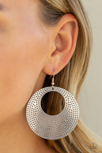 Dotted Delicacy - Silver Paparazzi Earrings