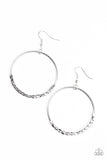 Double Edge - Silver Paparazzi Earrings