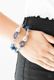 Downtown Dazzle - Blue Paparazzi Bracelet